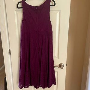 Torrid Plum Lace Midi Dress Size 14